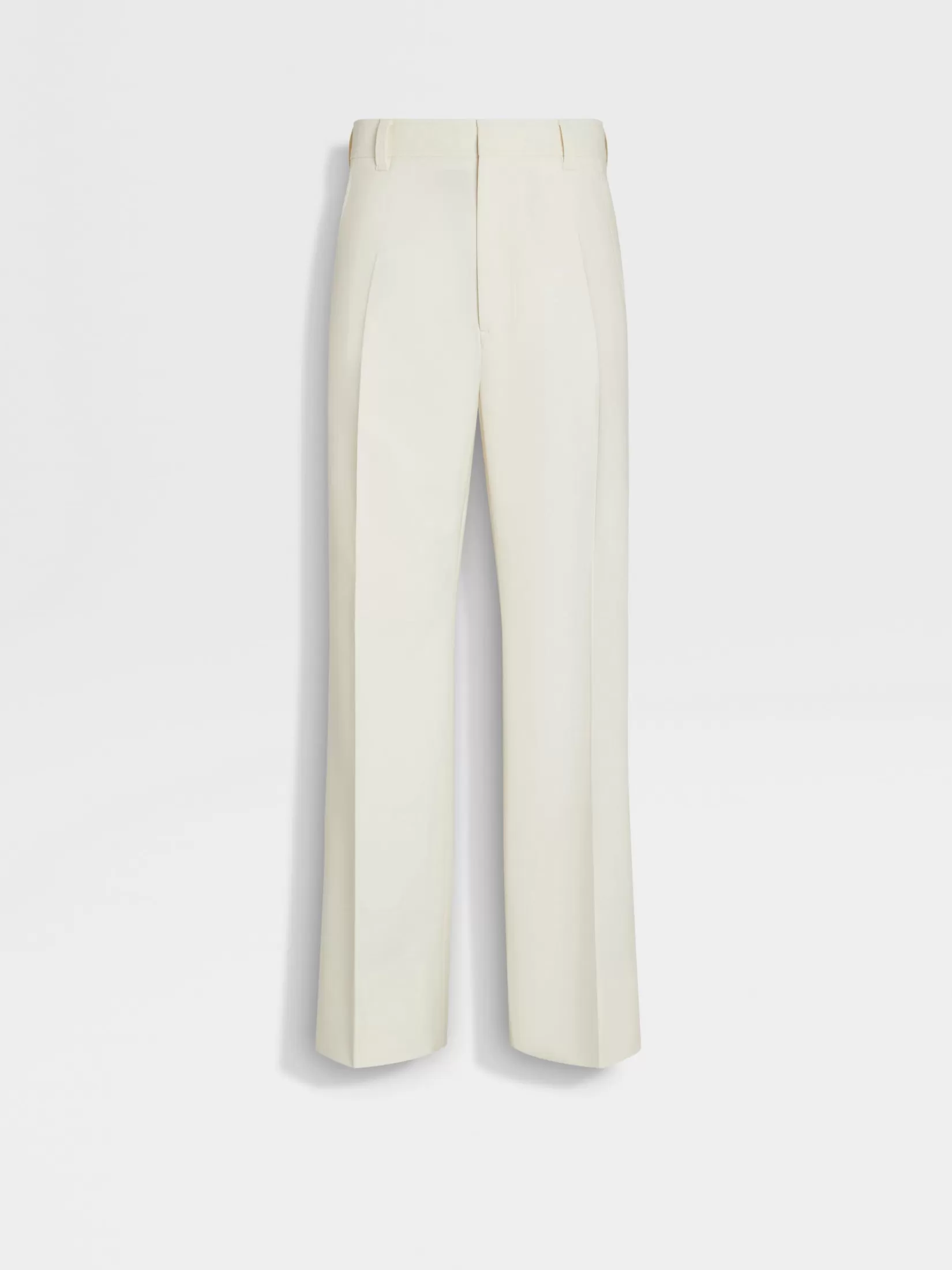 Outlet ZEGNA Pantalones de Lana Color Blanco