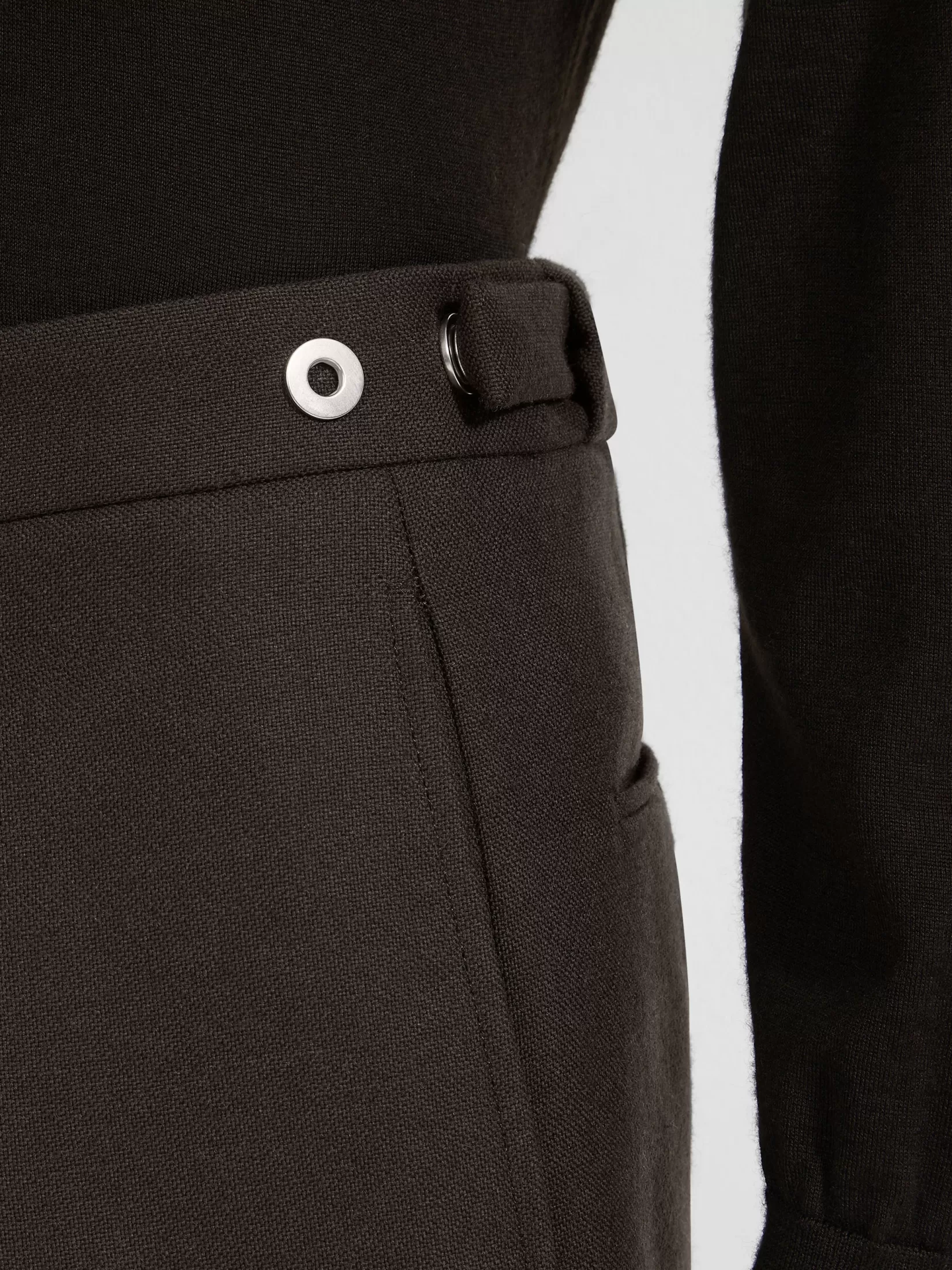 Hot ZEGNA Pantalones de Lana Marrón Oscuro Marrónoscuro