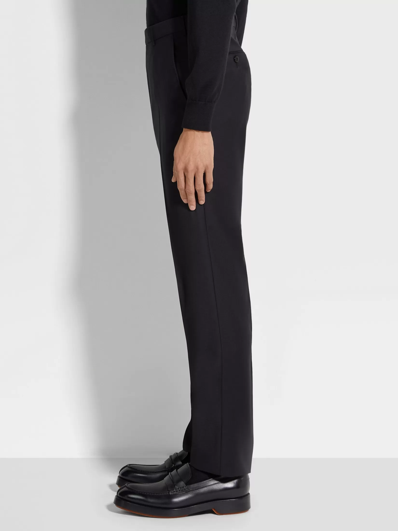 Outlet ZEGNA Pantalones de Lana Trofeo™ Color Negro
