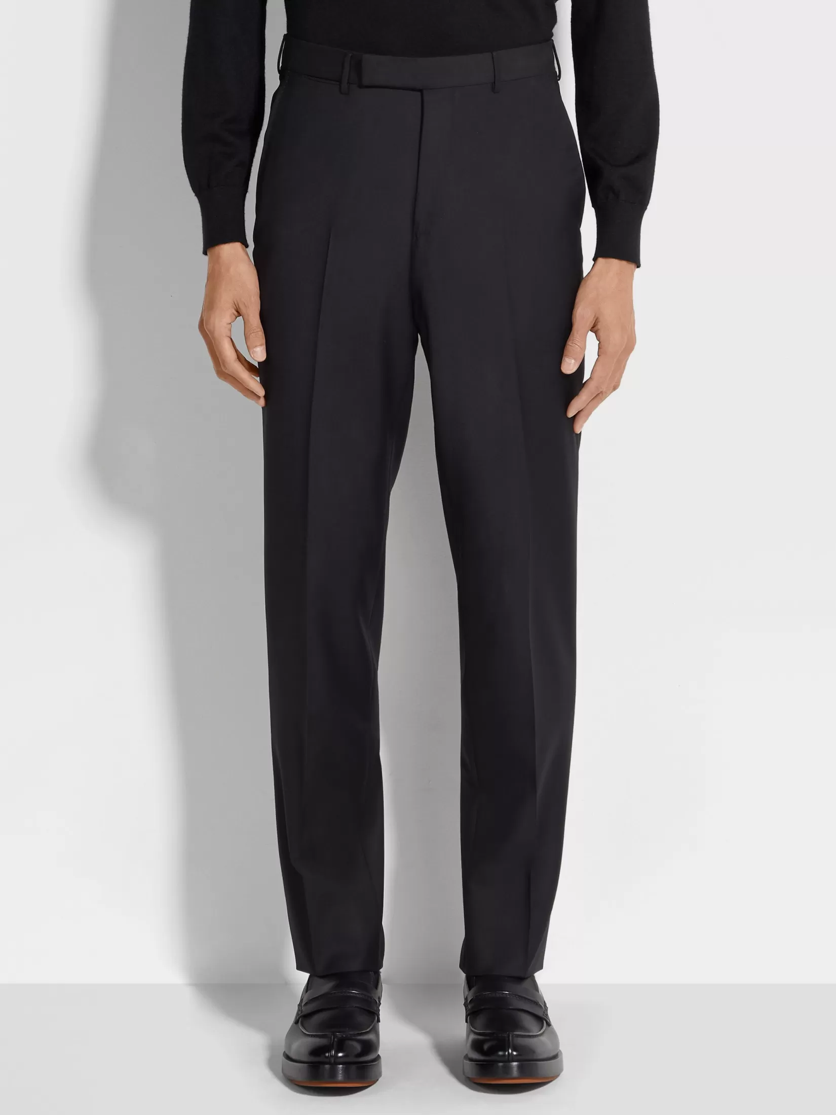 Outlet ZEGNA Pantalones de Lana Trofeo™ Color Negro