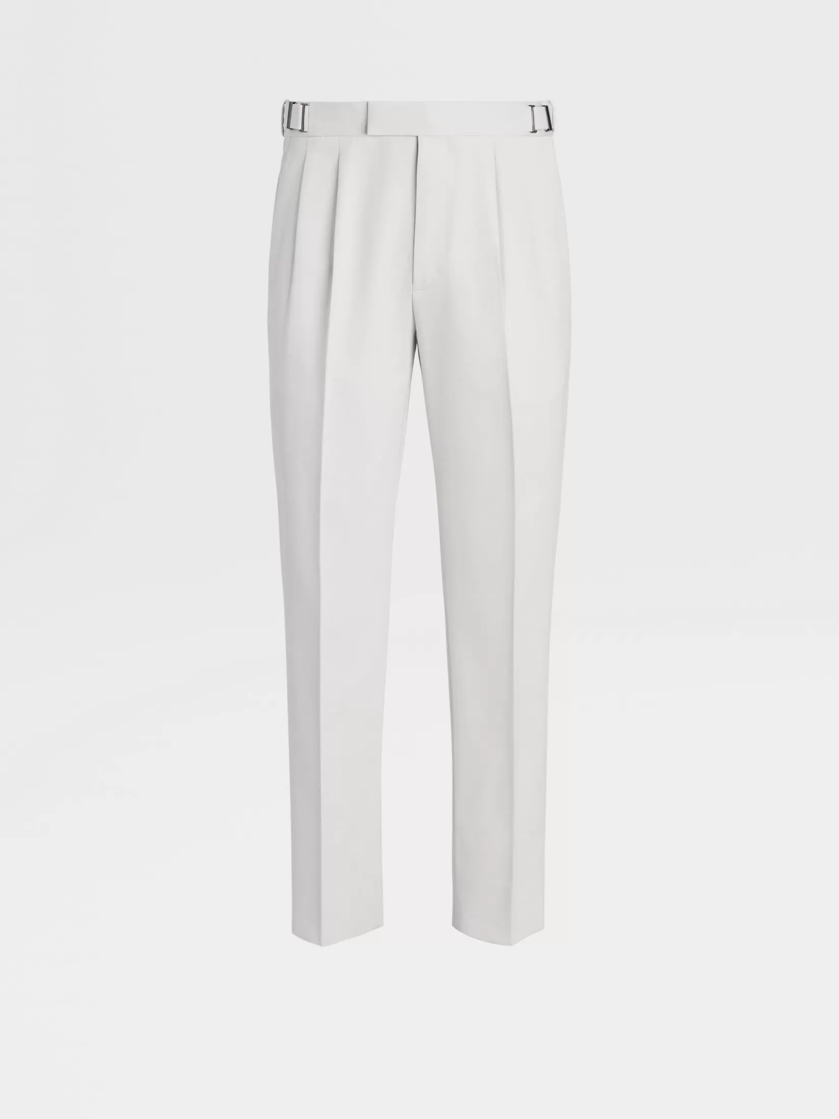 Flash Sale ZEGNA Pantalones de Lana y Algodón Color Blanco