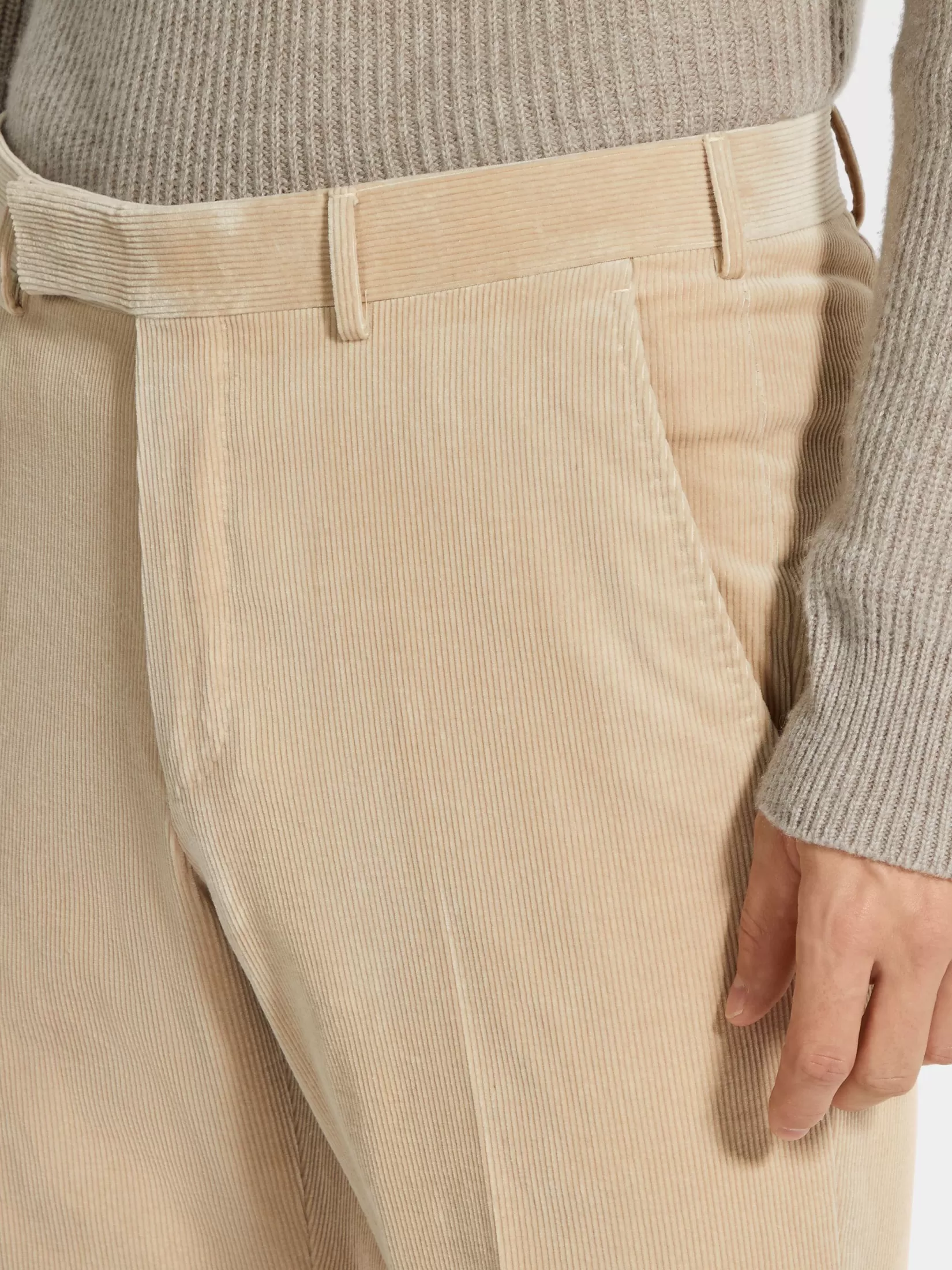 Online ZEGNA Pantalones en Cashco Beige Claro Beigeclaro