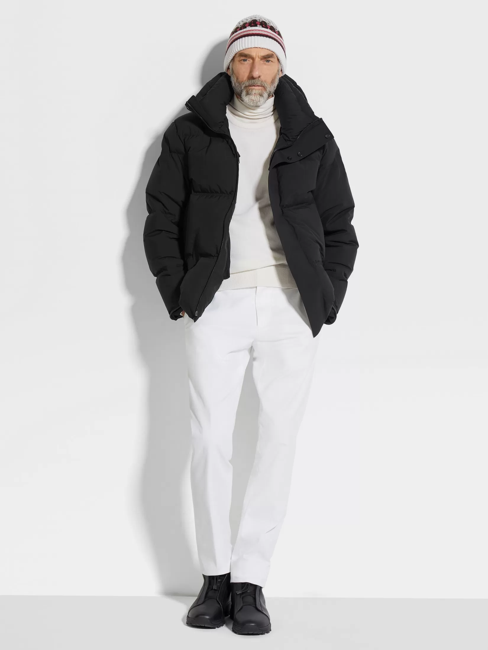 Hot ZEGNA Pantalones en Mezcla de Algodón Winter Chino Color Blanco