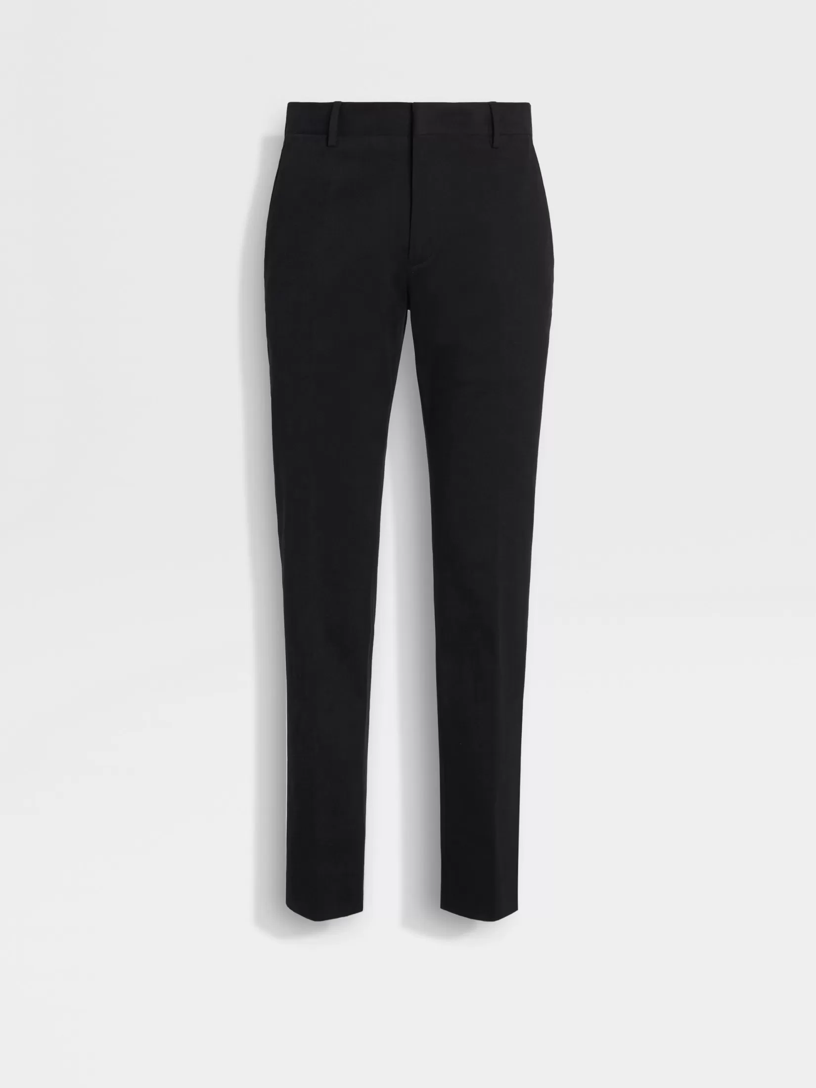 Best ZEGNA Pantalones en Mezcla de Algodón Winter Chino Color Negro