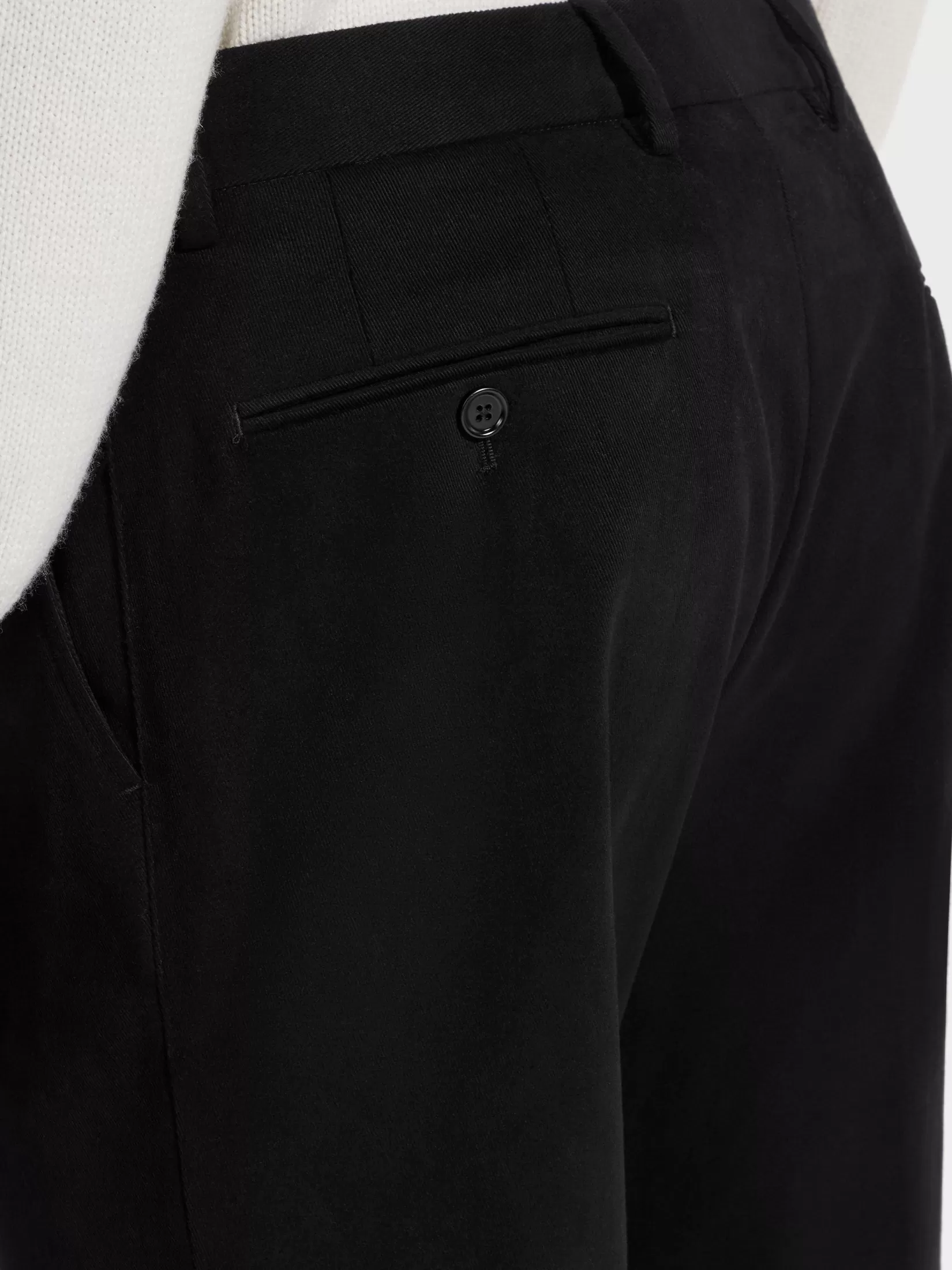 Best ZEGNA Pantalones en Mezcla de Algodón Winter Chino Color Negro