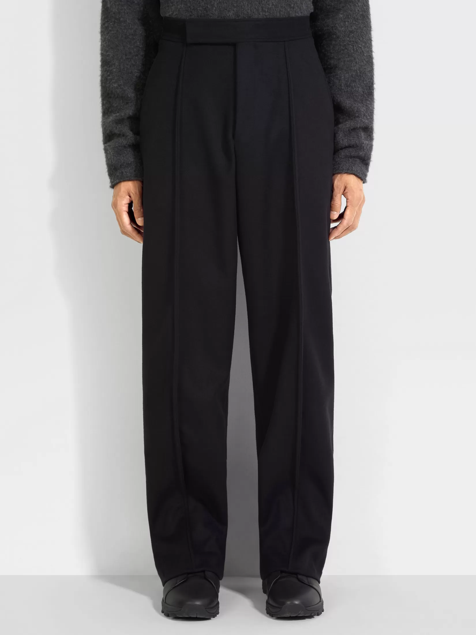 Cheap ZEGNA Pantalones en Trofeo™ Cashmere Color Negro