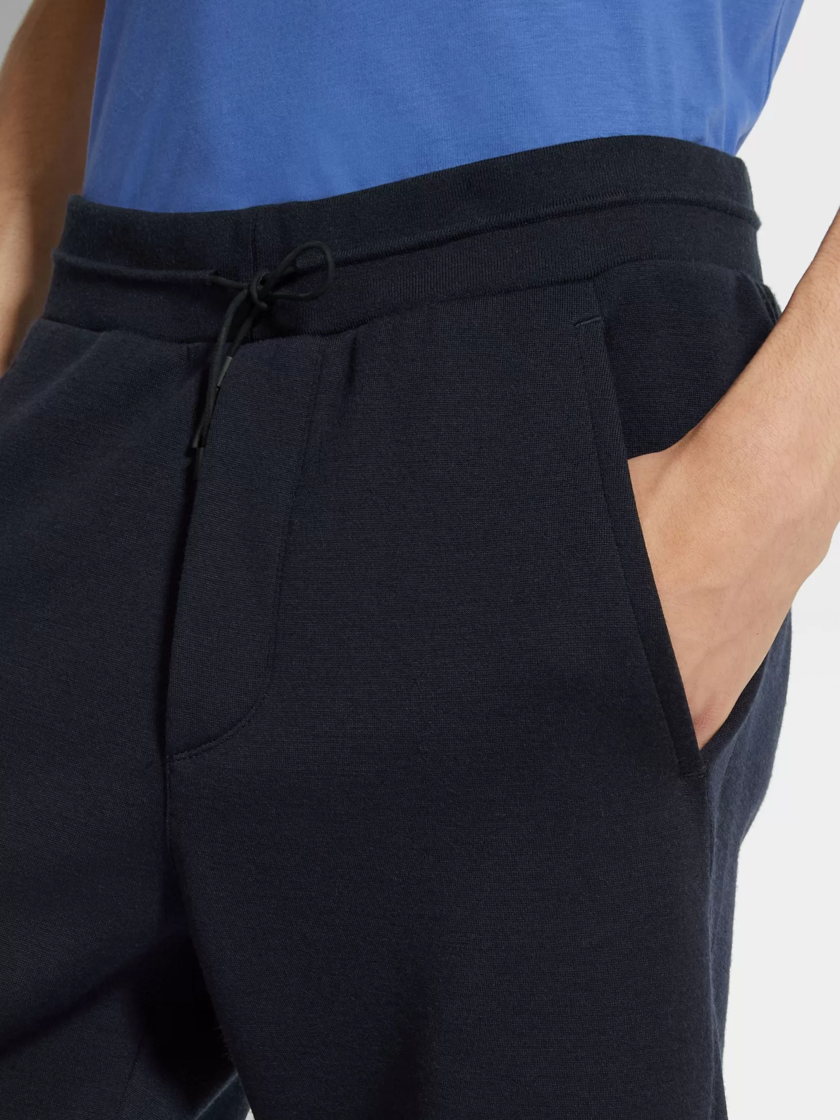 Sale ZEGNA Pantalones Jogger en Mezcla de Lana High Performance™ Color Azul Marino Azulmarino