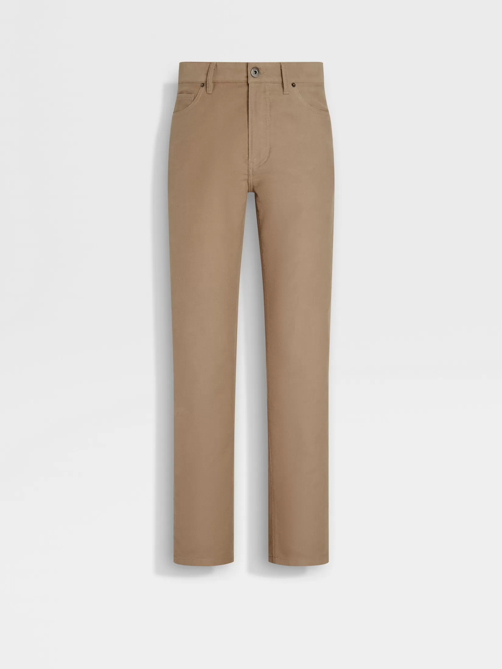Store ZEGNA Pantalones Roccia de Algodón y Cachemira Color Beige