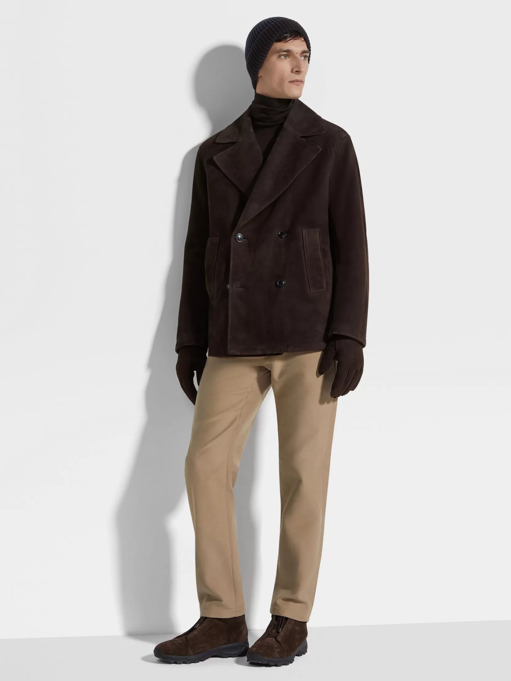 Store ZEGNA Pantalones Roccia de Algodón y Cachemira Color Beige