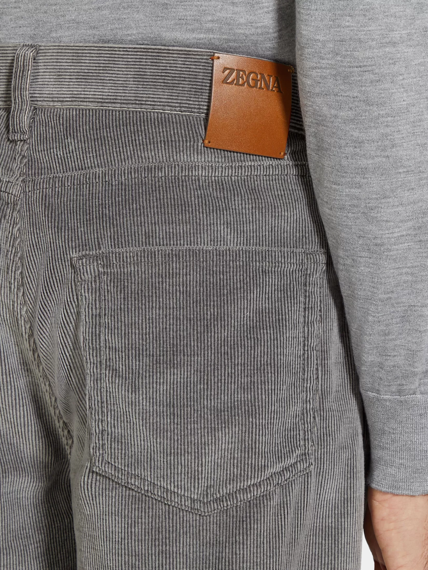 Fashion ZEGNA Pantalones Roccia en Cashco Color Gris Mixto Grismixto