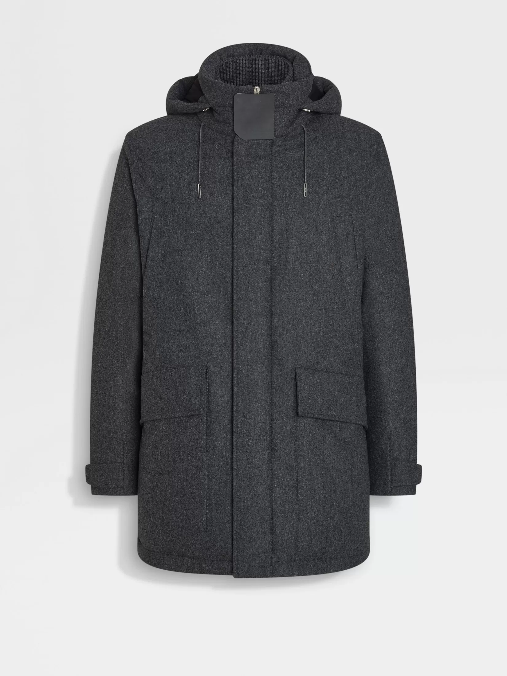 Flash Sale ZEGNA Parka de Lana Merino Técnica Grismixto