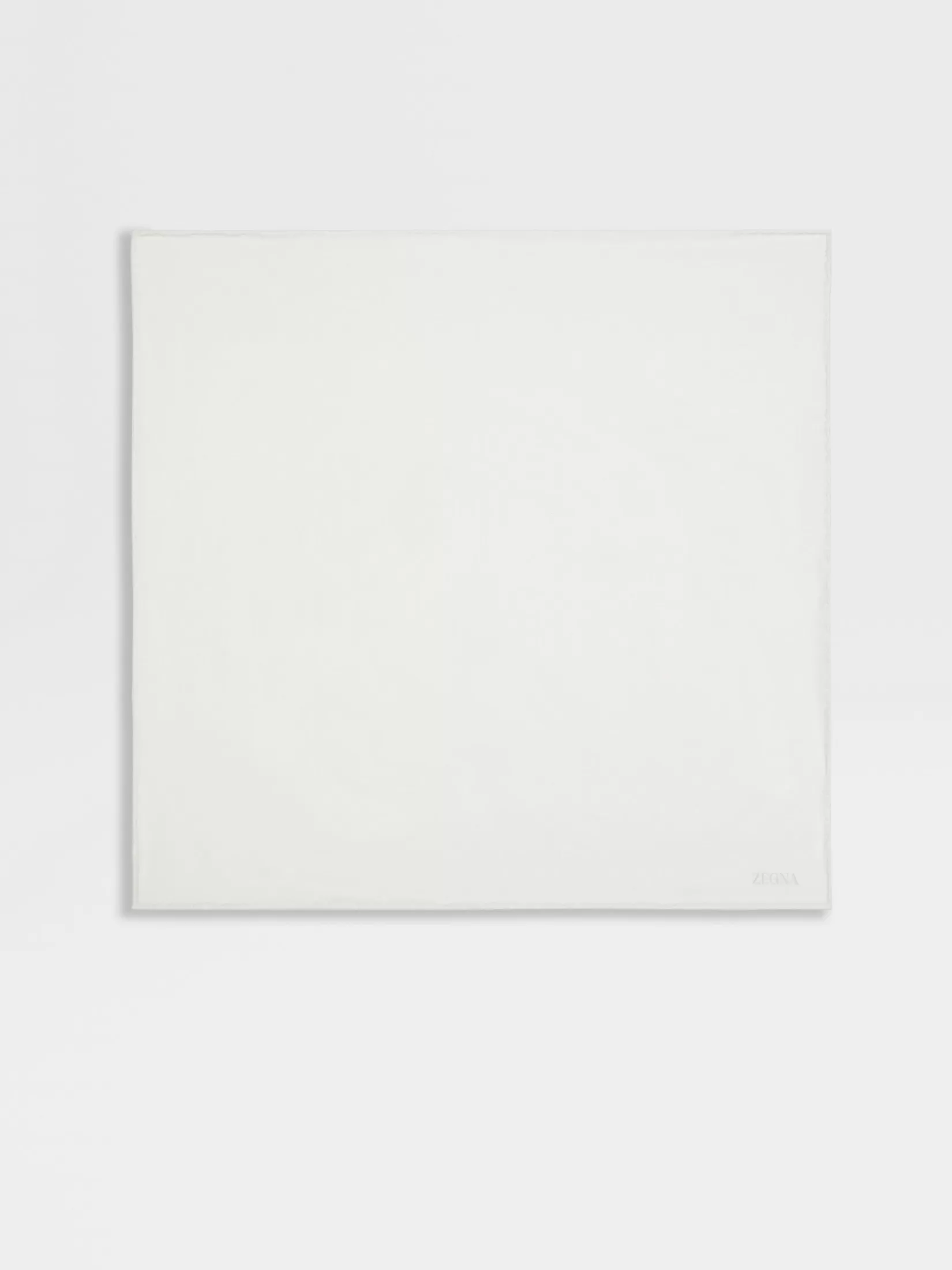 Flash Sale ZEGNA Pañuelo de Bolsillo de Seda y Algodón Color Blanco