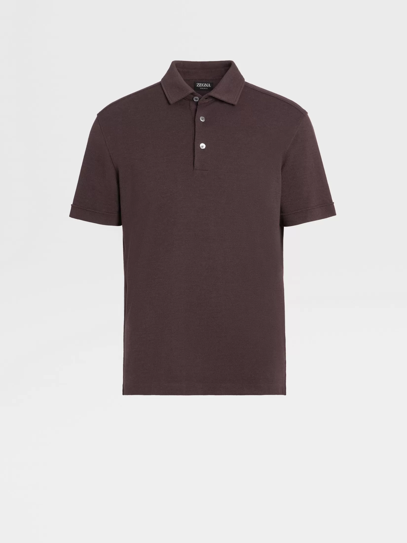 Sale ZEGNA Polo de Lana 12milmil12 Color Vino Mixto Vinomixto