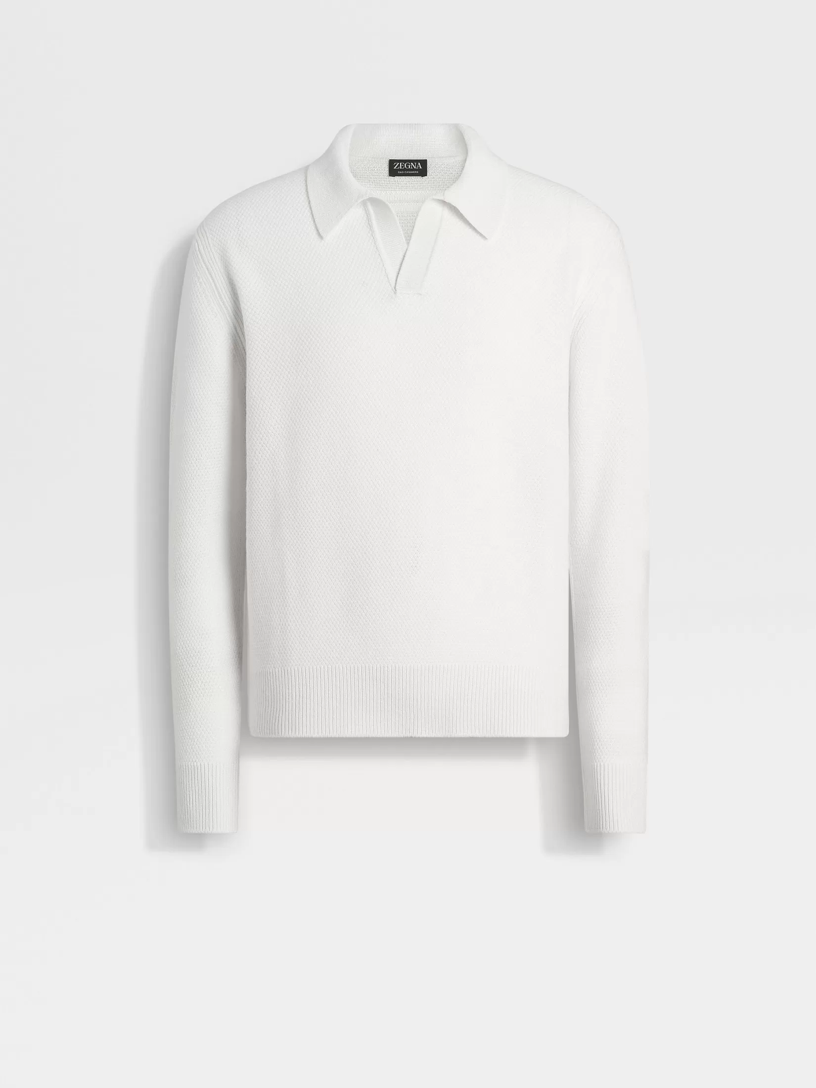 Shop ZEGNA Polo en Oasi Cashmere Color Blanco