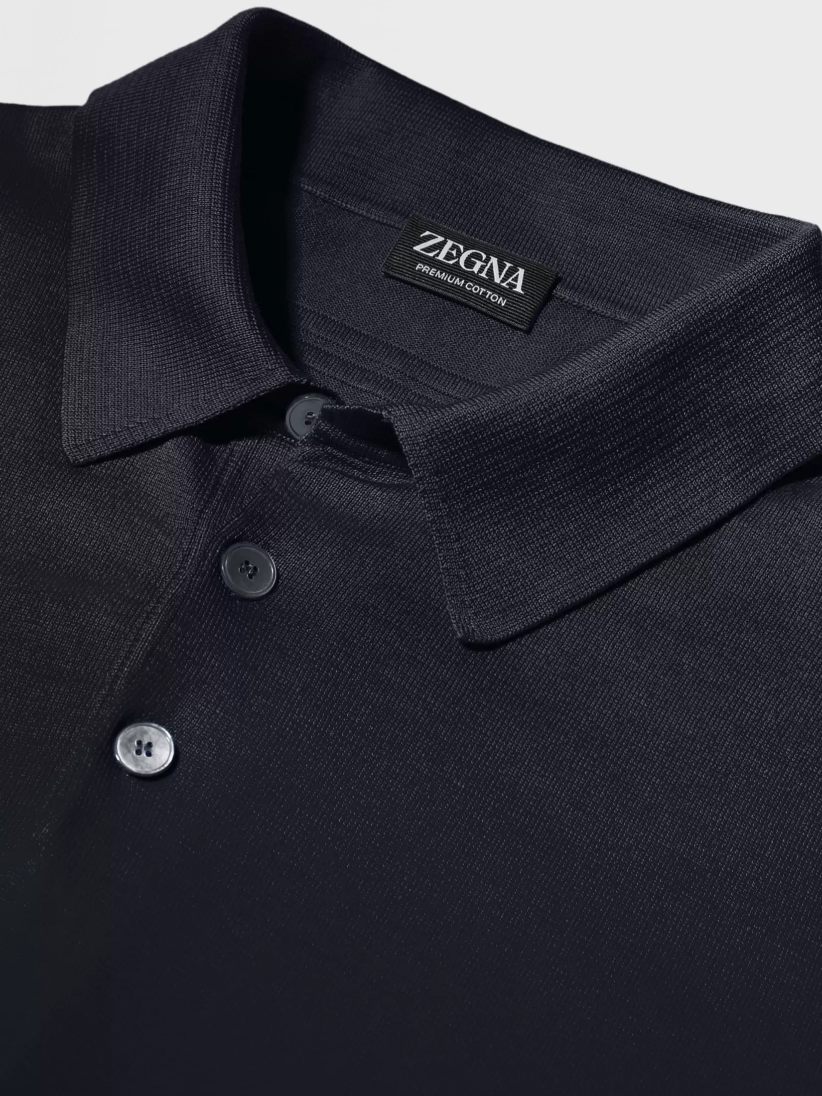 Best Sale ZEGNA Polo Premium Cotton Color Azul Marino Azulmarino