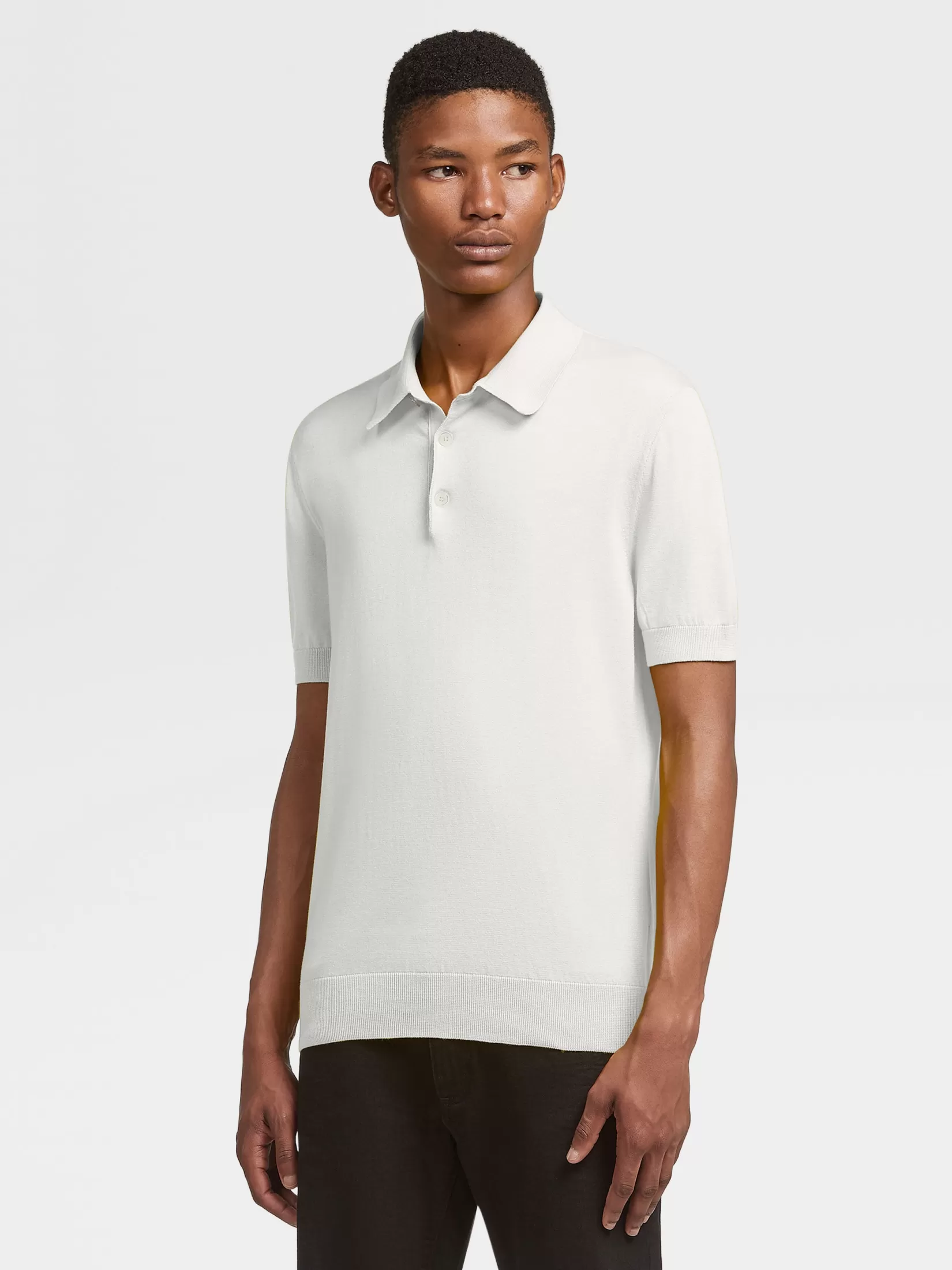 Cheap ZEGNA Polo Premium Cotton Color Blanco