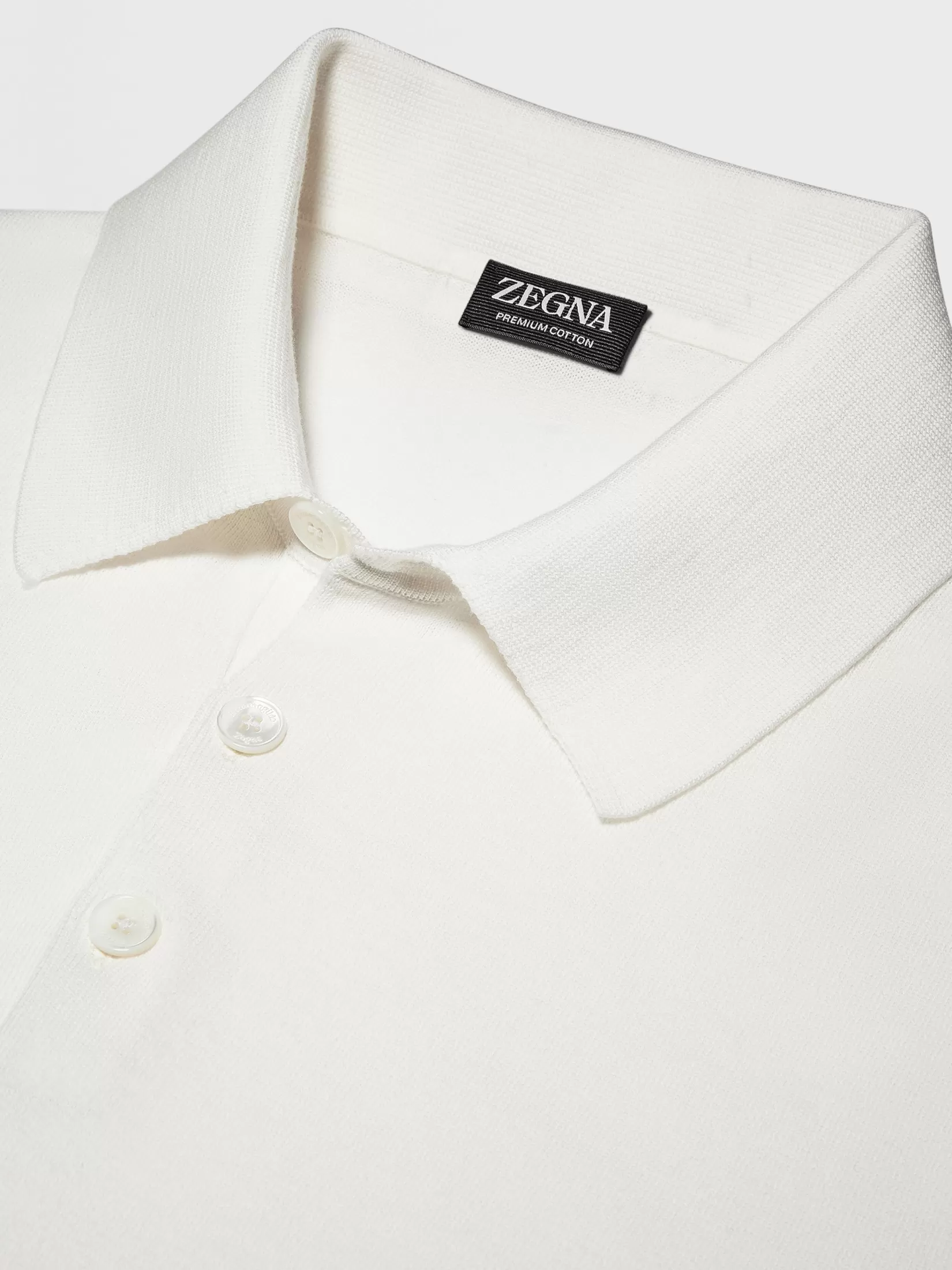 Cheap ZEGNA Polo Premium Cotton Color Blanco