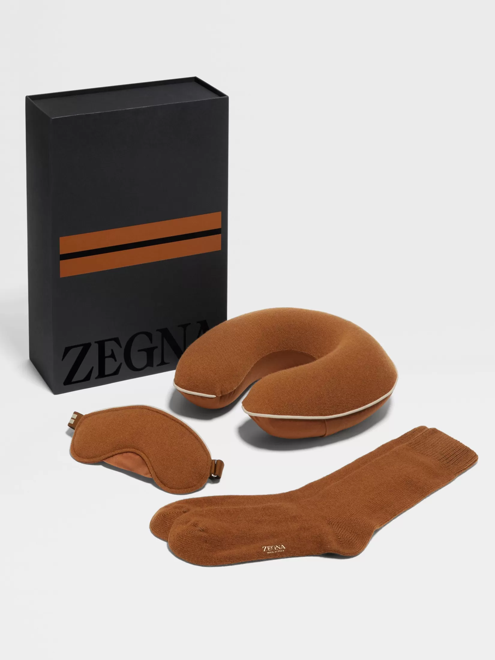 Clearance ZEGNA Set de Viaje en Oasi Cashmere Color Foliage