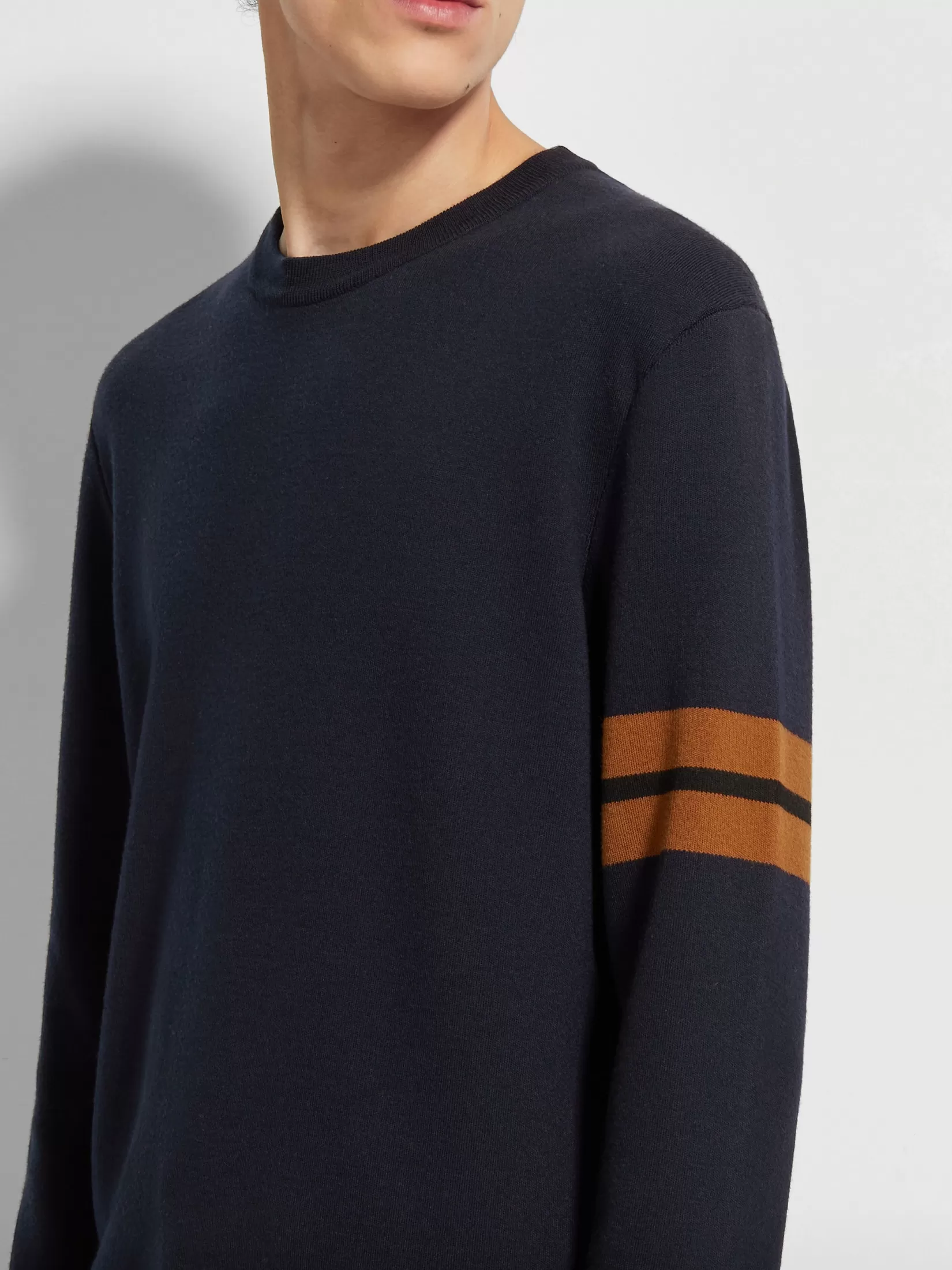 Online ZEGNA Sudadera con Cuello Redondo de Lana High Performance™ Azul Marino Azulmarino