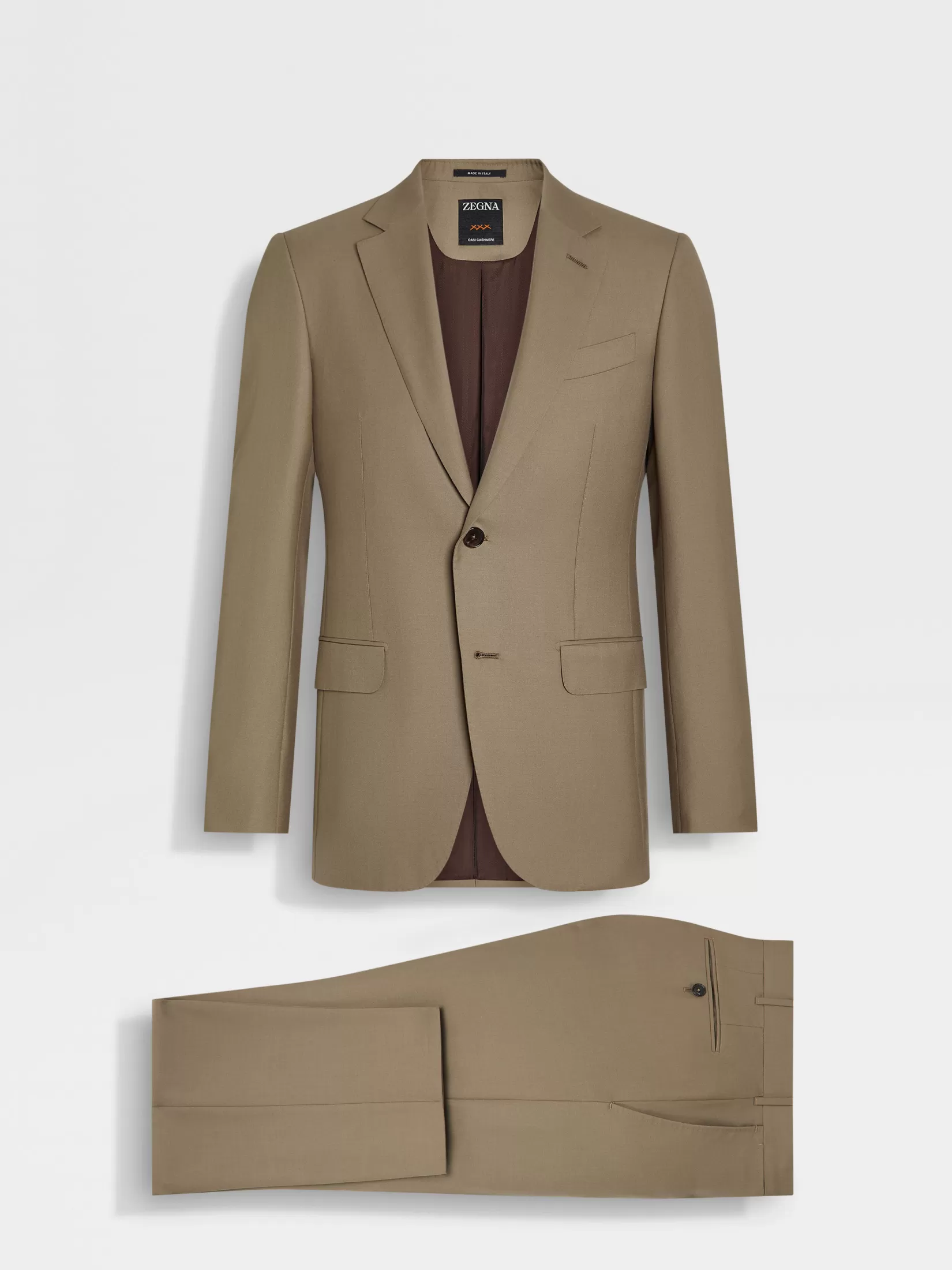 New ZEGNA Traje en Oasi Cashmere Ocre Oscuro OcreOscuro