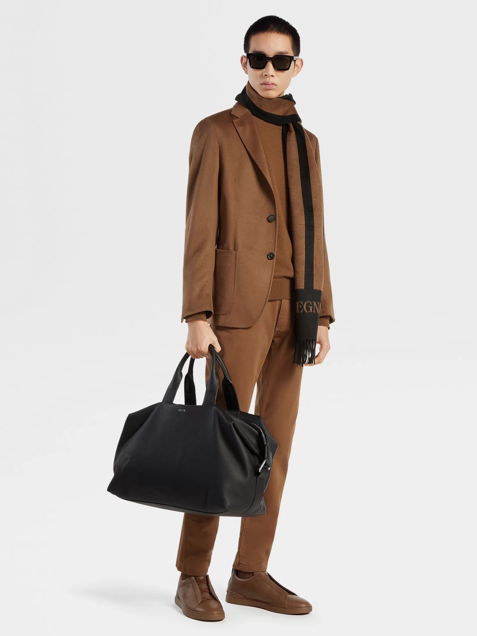 Flash Sale ZEGNA Vaqueros Roccia de Algodón Elástico Color Foliage Oscuro Foliageoscuro