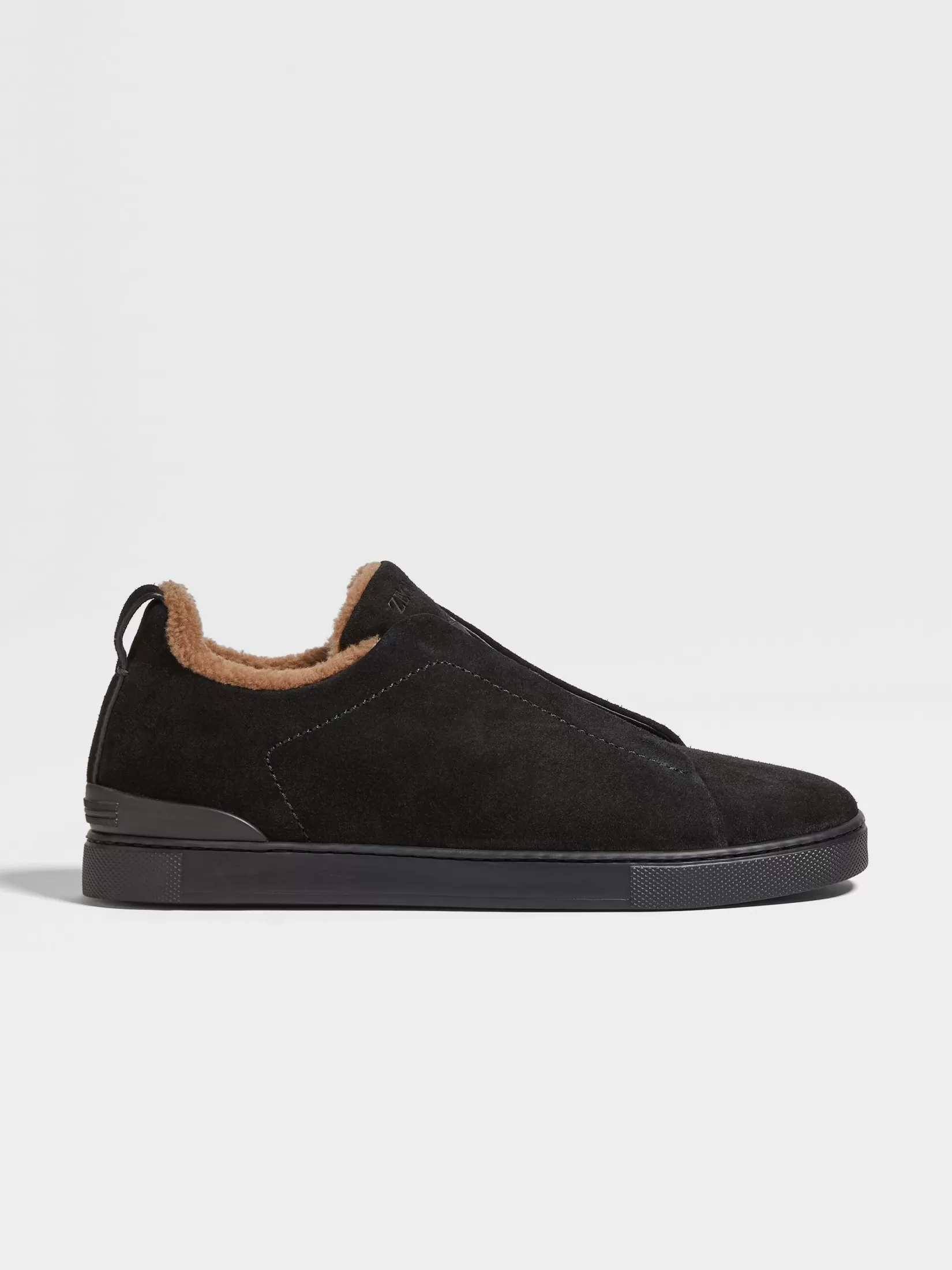Clearance ZEGNA Zapatillas Triple Stitch™ en Ante Color Negro