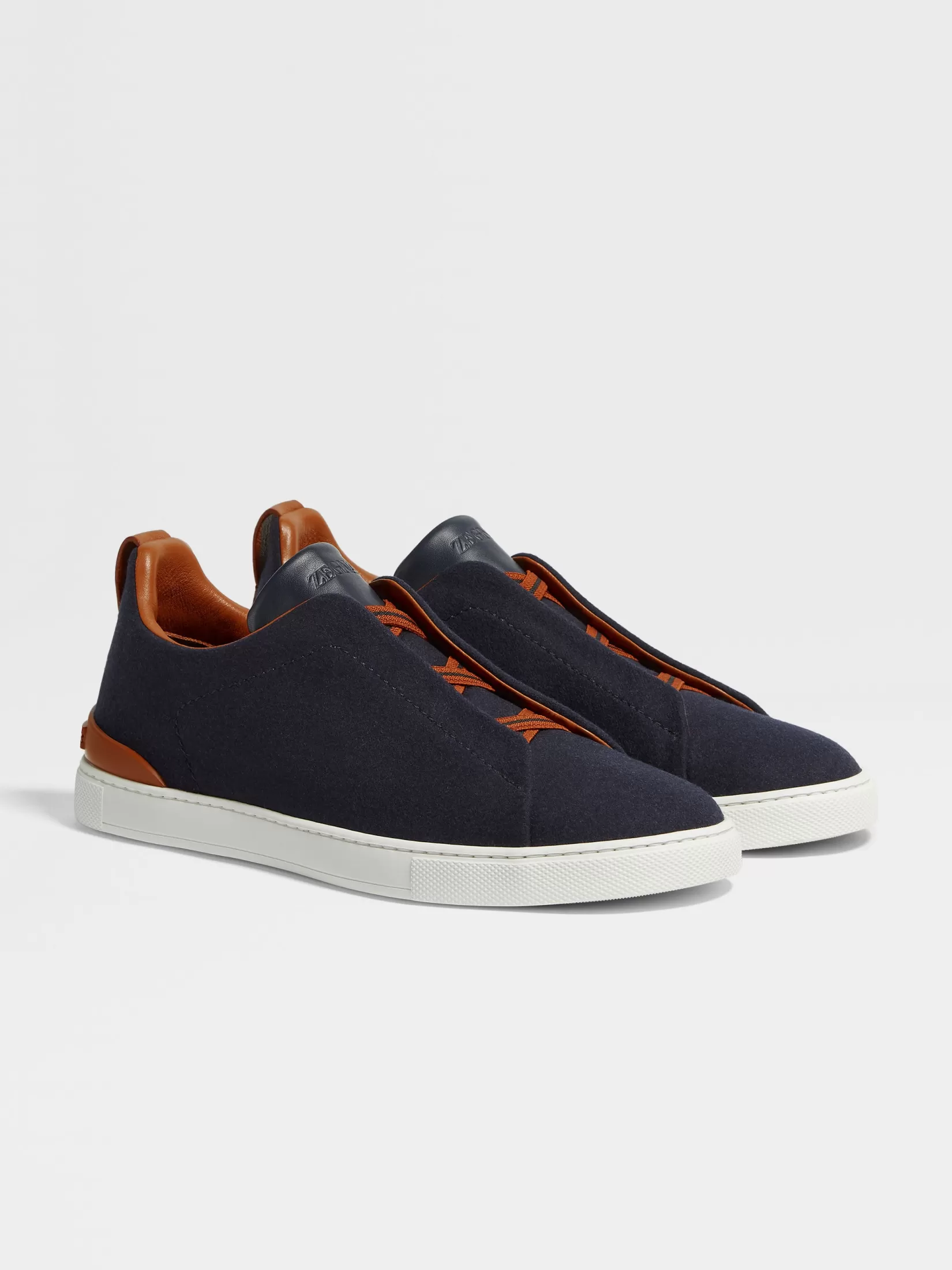 Cheap ZEGNA Zapatillas Triple Stitch™ en Lana #UseTheExisting™ Azul Marino Azulmarino