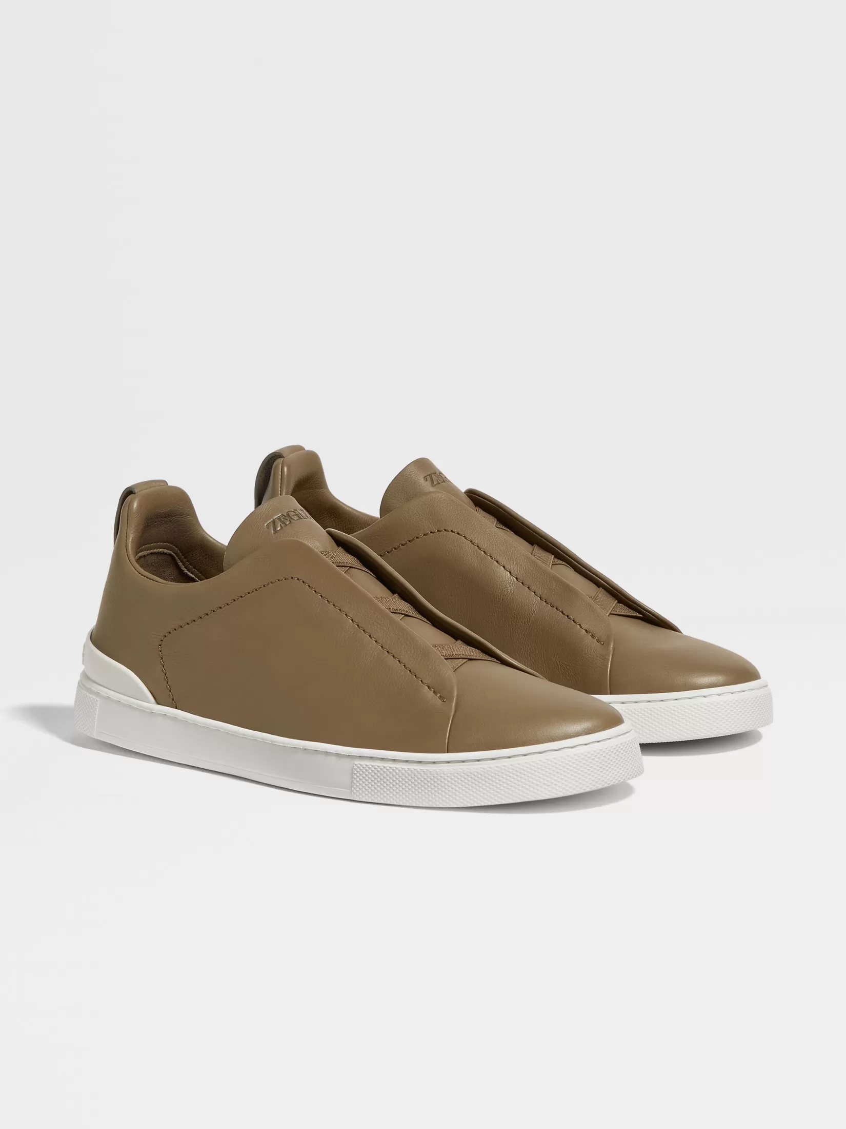 Online ZEGNA Zapatillas Triple Stitch™ SECONDSKIN Color Caqui
