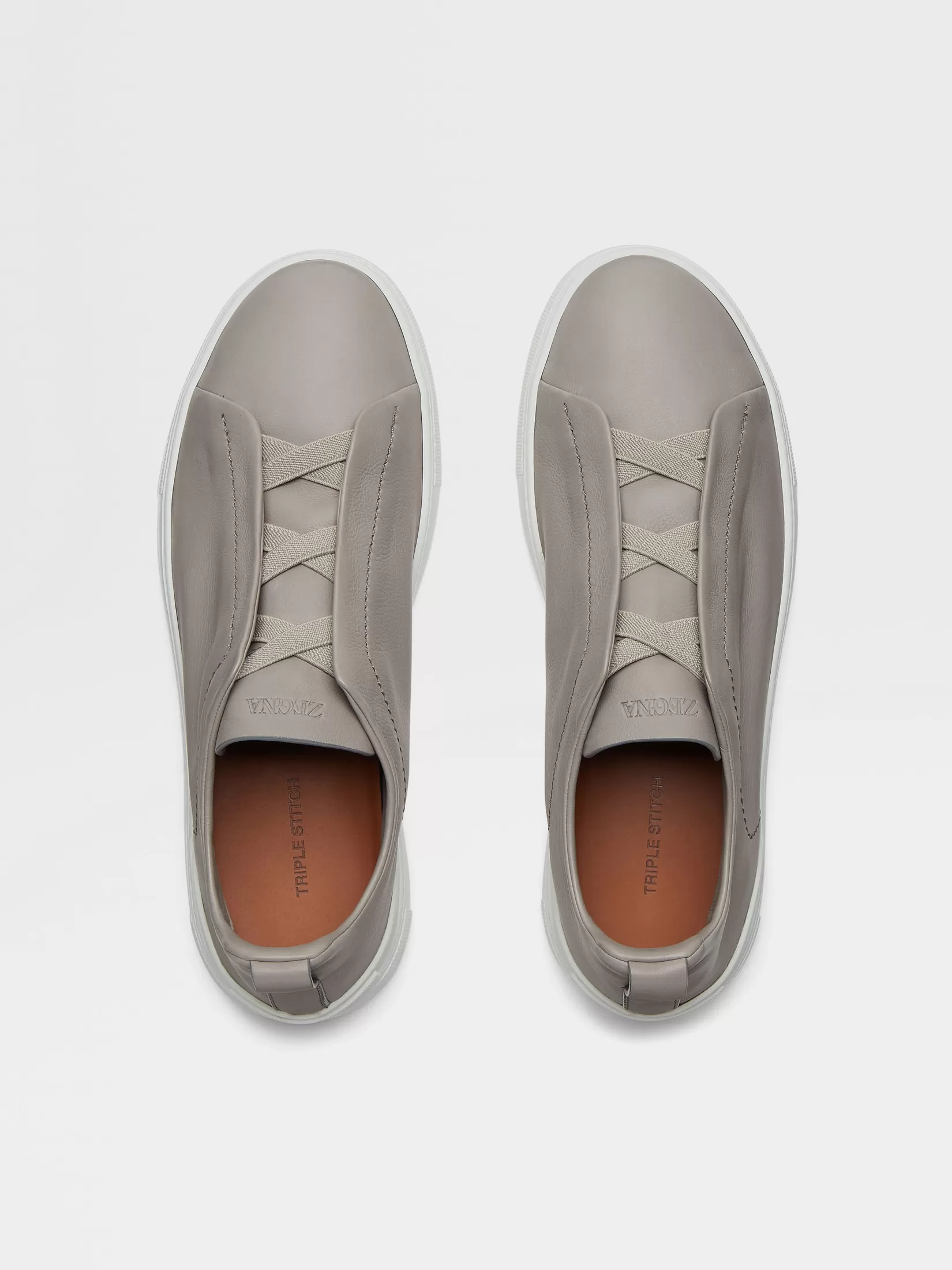 zapatillas_triple_stitch_secondskin_color_gris_claro_3.webp Best ZEGNA Zapatillas Triple Stitch™ SECONDSKIN Color Gris Claro Grisclaro
