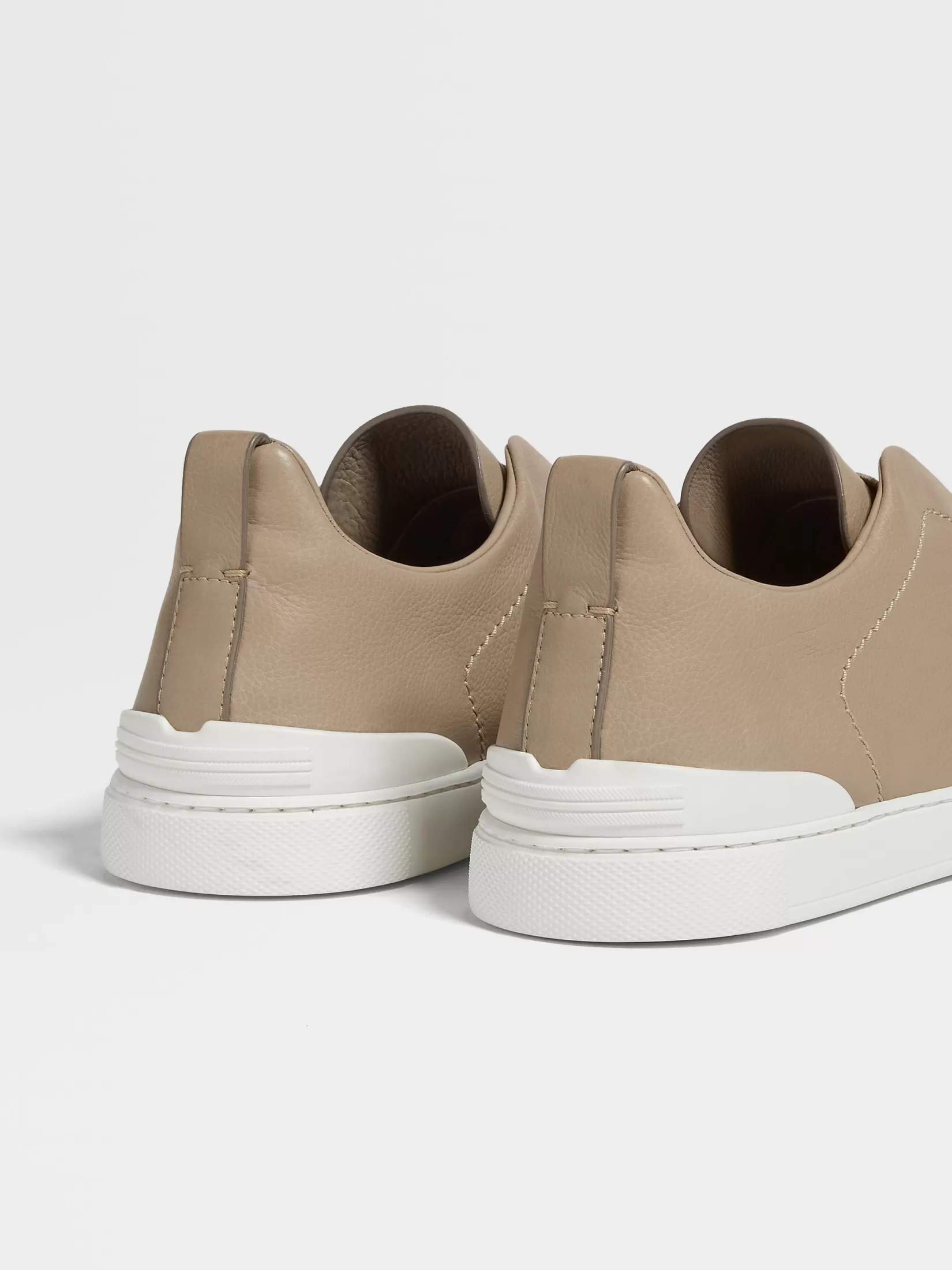 Hot ZEGNA Zapatillas Triple Stitch™ SECONDSKIN Color Gris Pardo Claro Grispardoclaro