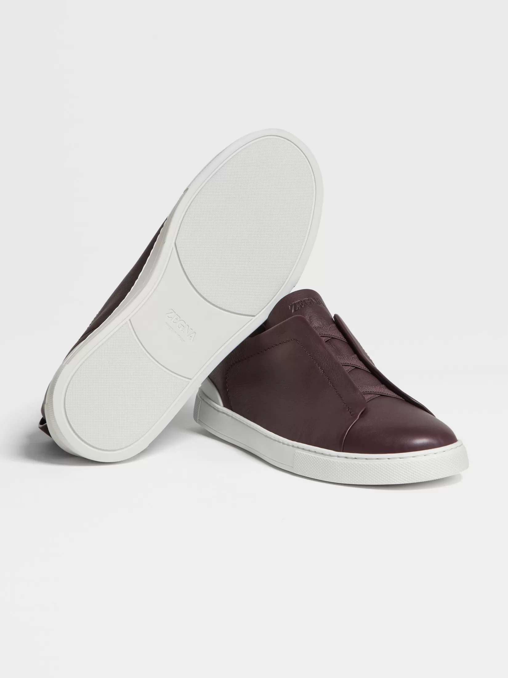 Online ZEGNA Zapatillas Triple Stitch™ SECONDSKIN Color Violeta Oscuro Violetaoscuro
