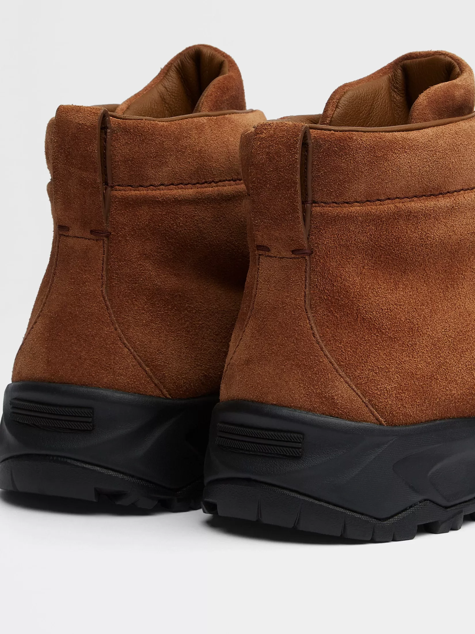 New ZEGNA Zapatillas Triple Stitch™ Vetta en Ante Color Foliage Oscuro Foliageoscuro