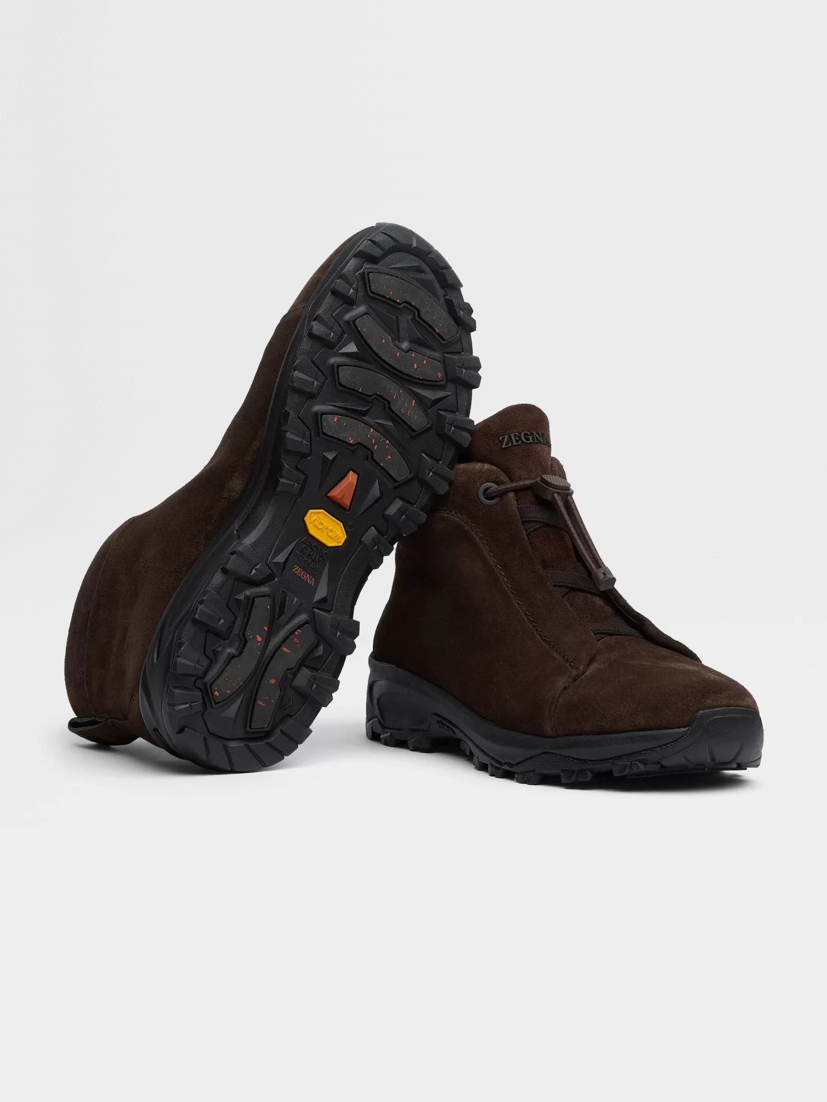 Shop ZEGNA Zapatillas Triple Stitch™ Vetta en Ante Color Marrón