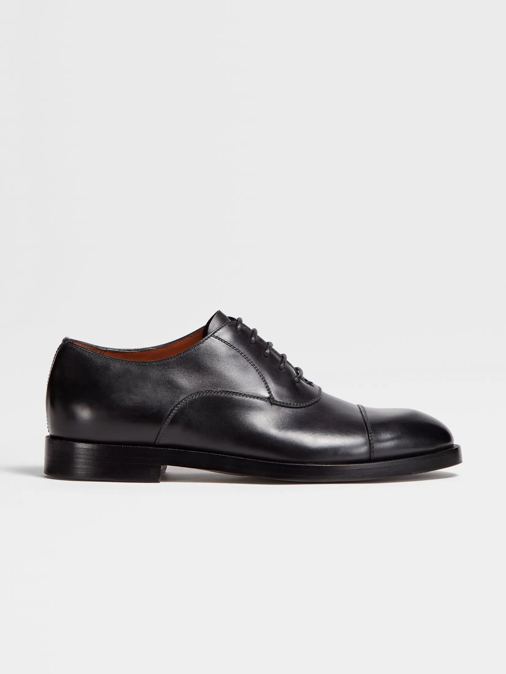 Cheap ZEGNA Zapatos Oxford Torino de Piel Color Negro